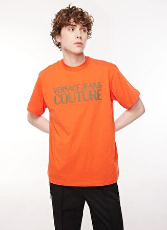 Bisiklet Yaka Turuncu Erkek T-Shirt 75GAHT03CJ00T524
