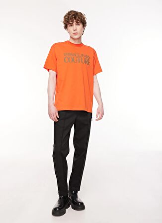 Bisiklet Yaka Turuncu Erkek T-Shirt 75GAHT03CJ00T524