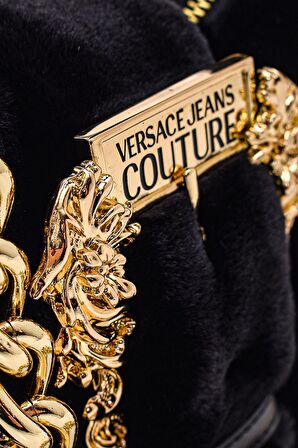 Versace Barok Tokalı, Peluş Kadın Omuz Çantası