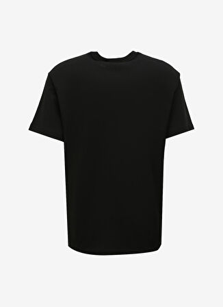 Bisiklet Yaka Siyah Erkek T-Shirt 75GAHF02CJ00FG89