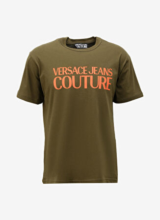 Bisiklet Yaka Haki Erkek T-Shirt 75GAHT03CJ00T107