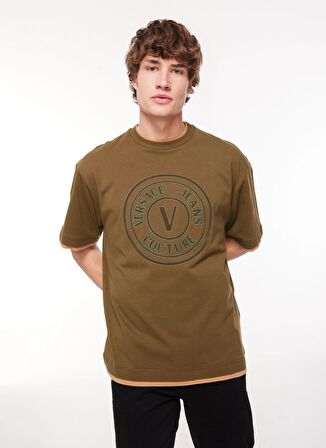 Bisiklet Yaka Haki Erkek T-Shirt 75GAHI04CJ00I107