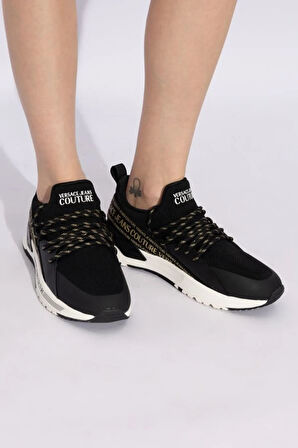 Kadın Versace Sneaker Ayakkabı - Siyah / Gold | 37