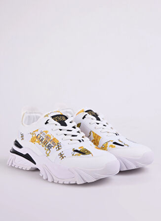 Versace Jeans Couture Beyaz - Altın Erkek Sneaker FONDO NEW TRAIL TREK DIS. 10