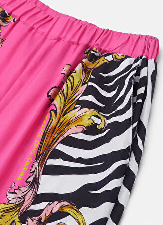 Versace Jeans Couture Yüksek Bel Standart Pembe Kadın Pantolon 78HAA1P2