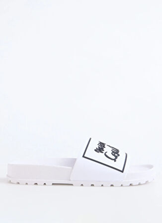 78VA3SQ2 Beyaz Kadın   Terlik