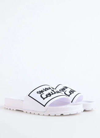 78VA3SQ2 Beyaz Kadın   Terlik