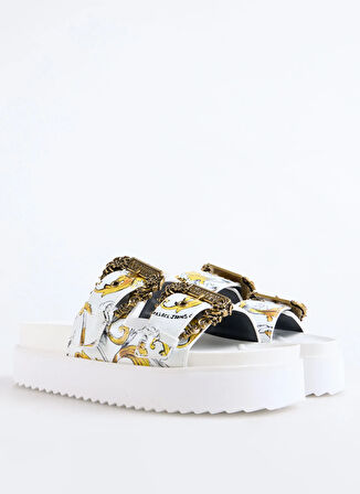 78VA3SM1 Beyaz Kadın   Terlik