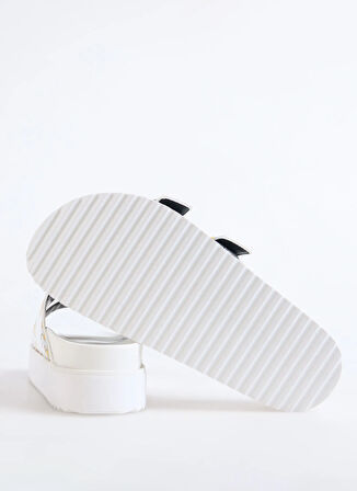 78VA3SM1 Beyaz Kadın   Terlik