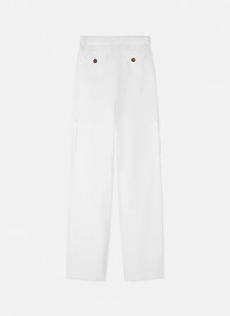 Versace Jeans Couture Yüksek Bel Standart Beyaz Kadın Pantolon 78HAA109