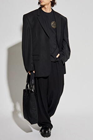 Erkek Maglıetta Serıgrafıche T-Shirt - Siyah | XL