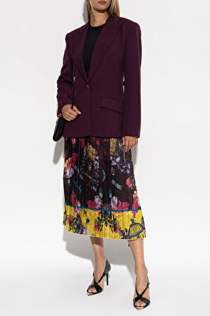 Kadın Maglıetta Serıgrafıche T-Shirt - Siyah | XS