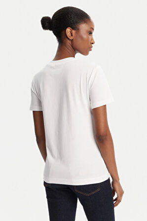 Kadın Maglıetta t-shirt Serıgrafıche T-Shirt - Beyaz | XS