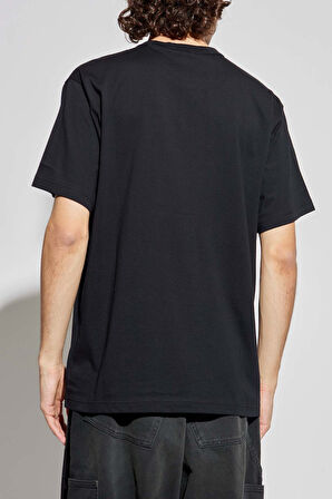 Erkek Maglıetta Serıgrafıche T-Shirt - Siyah | S