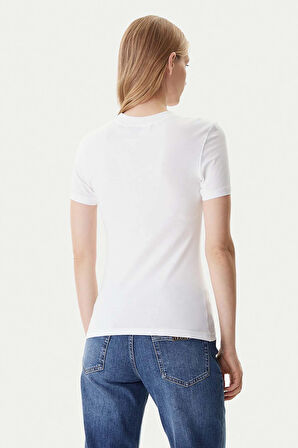 Kadın Maglıetta t-shirt Serıgrafıche T-Shirt - Beyaz | XS