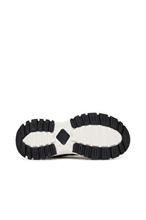 Kadın Fondo Hiker Dis. 11  Barok Desenli Kalın Tabanlı Sneaker - Siyah/Altın Sarısı | 36