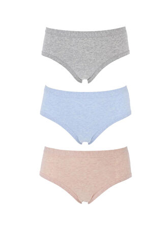Cotonella Gri - Mavi Kadın Bikini Külot 3363 COT COLORDAY