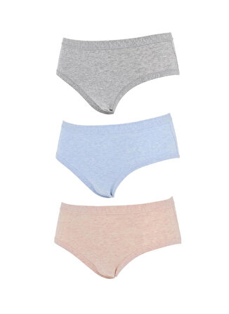 Cotonella Gri - Mavi Kadın Bikini Külot 3363 COT COLORDAY