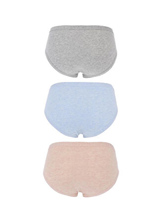 Cotonella Gri - Mavi Kadın Bikini Külot 3363 COT COLORDAY