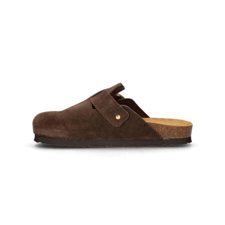 Kadın Terlik 17B5 Frau SUEDE-S T.Moro (Dark Brown)