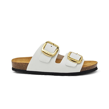 Kadın Terlik 17P8 Frau LONDON Leather OffWhite
