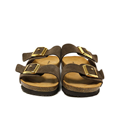 Kadın Terlik 17D8 Frau VELOUR-S  T.Moro (Dark Brown)