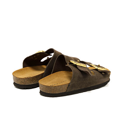 Kadın Terlik 17D8 Frau VELOUR-S  T.Moro (Dark Brown)