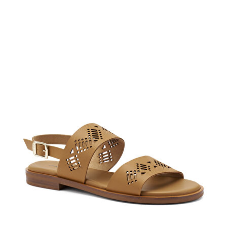 Kadın Sandalet 86T6 Frau LONDON-S Laser Etched Leather Sandals
