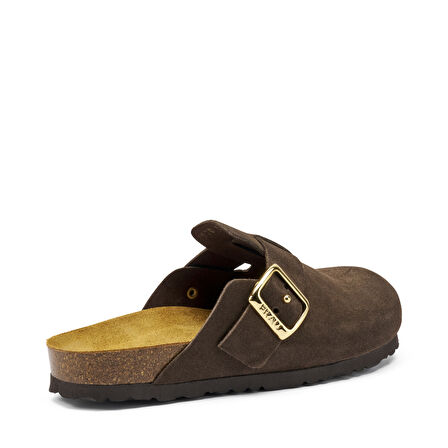 Kadın Terlik 17D5 Frau VELOUR-S T.Moro (Dark Brown)