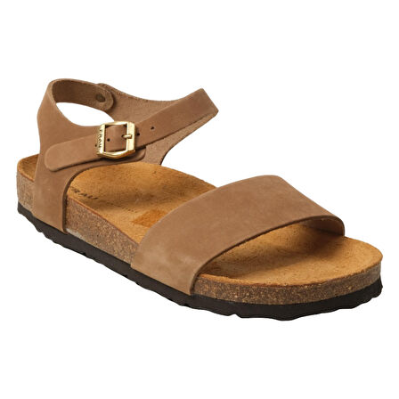 Kadın Sandalet 58H3 Frau NABUK-V Leather Sabbia
