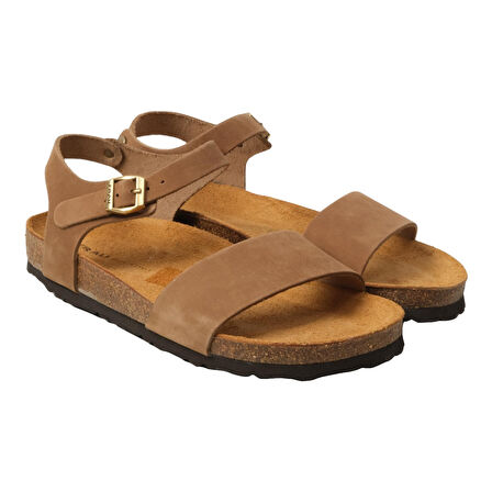 Kadın Sandalet 58H3 Frau NABUK-V Leather Sabbia