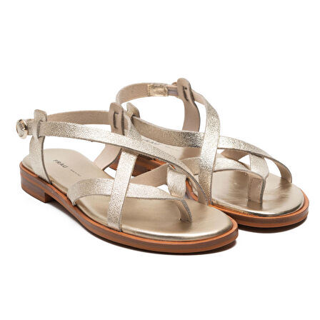 Kadın Sandalet 86X2 Frau LAMINATO-S  Leather Platino