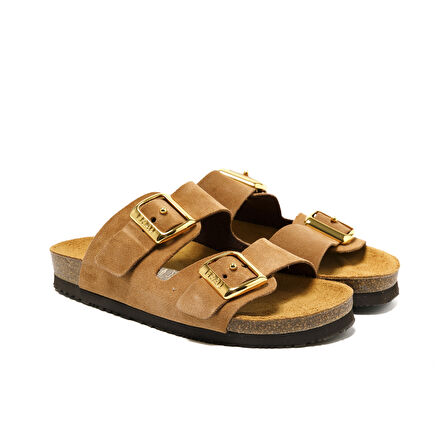 Kadın Terlik 17D8 Frau VELOUR-S Terra (Brown)