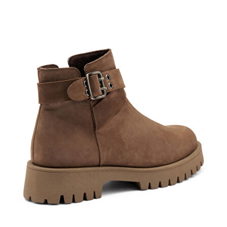 Kadın Bot 56E1 Frau CHUNKY ANKLE  BOOT Ebony