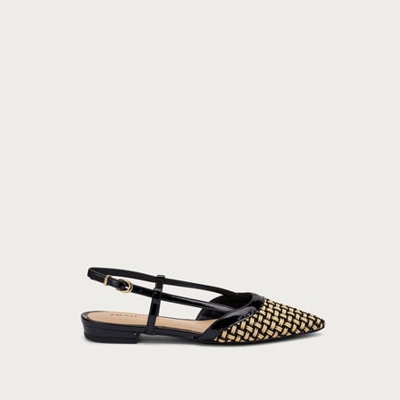   Kadın Sandalet 63R1 Frau TWO-TONE RAFFIA SLINGBACKS