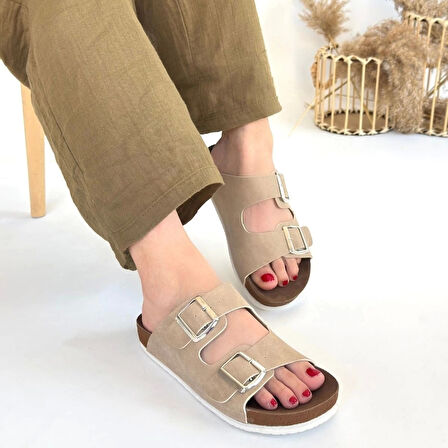 Rıno Ten Nubuk Terlik