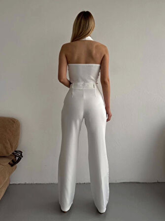 Palazzo pantolon beyaz s23211