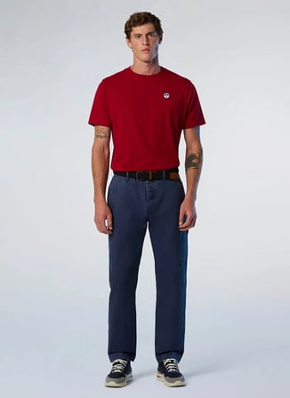 North Sails Kırmızı Erkek Regular Fit Logo Baskılı T-Shirt NS0000692970