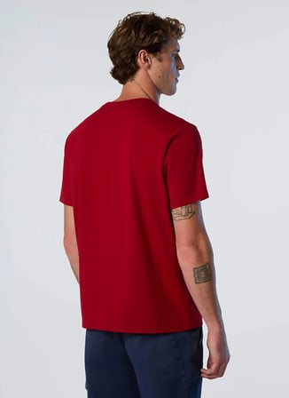 North Sails Kırmızı Erkek Regular Fit Logo Baskılı T-Shirt NS0000692970