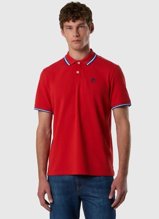 North Sails Kırmızı Erkek Polo T-Shirt NS0000692667