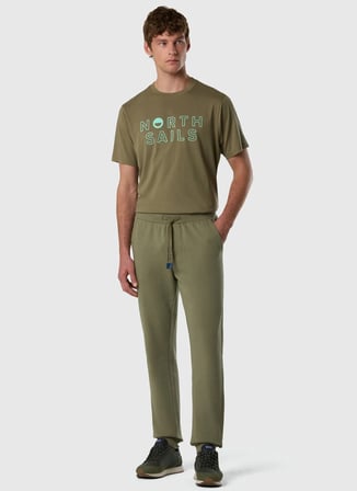 North Sails Yeşil Erkek Regular Fit Baskılı T-Shirt NS0000693144