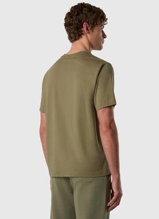 North Sails Yeşil Erkek Regular Fit Baskılı T-Shirt NS0000693144