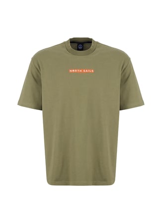 North Sails Yeşil Erkek Regular Fit Baskılı T-Shirt NS0000693145