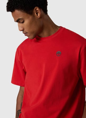 North Sails Kırmızı Erkek Comfort Fit Baskılı T-Shirt NS0000693158