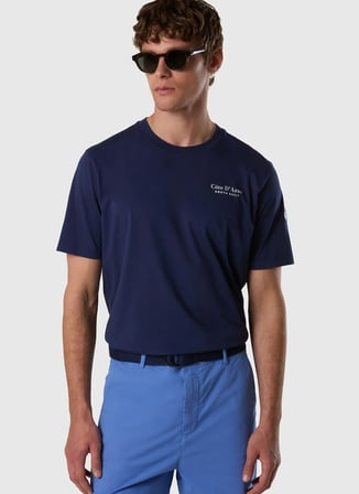 North Sails Lacivert Erkek Regular Fit Baskılı T-Shirt NS0000693162