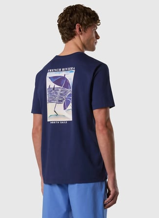 North Sails Lacivert Erkek Regular Fit Baskılı T-Shirt NS0000693162