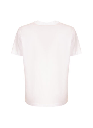 Just Cavalli Bisiklet Yaka Baskılı Beyaz Kadın T-Shirt 74PBHF04