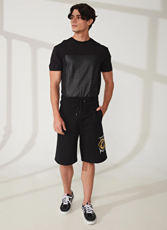 Just Cavalli Siyah Erkek Sweat Şort 74OBDI07CF400899