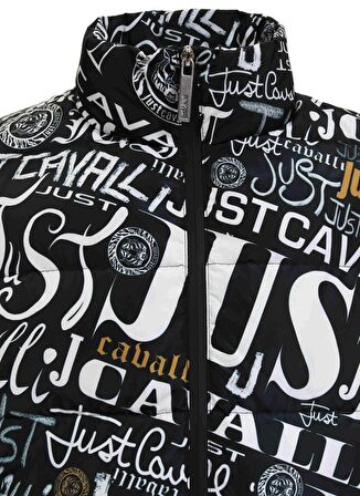 Just Cavalli Siyah - Beyaz Erkek Mont 75OAUD18