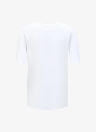 Just Cavalli Bisiklet Yaka Açık Beyaz Erkek T-Shirt 75OAH6R2